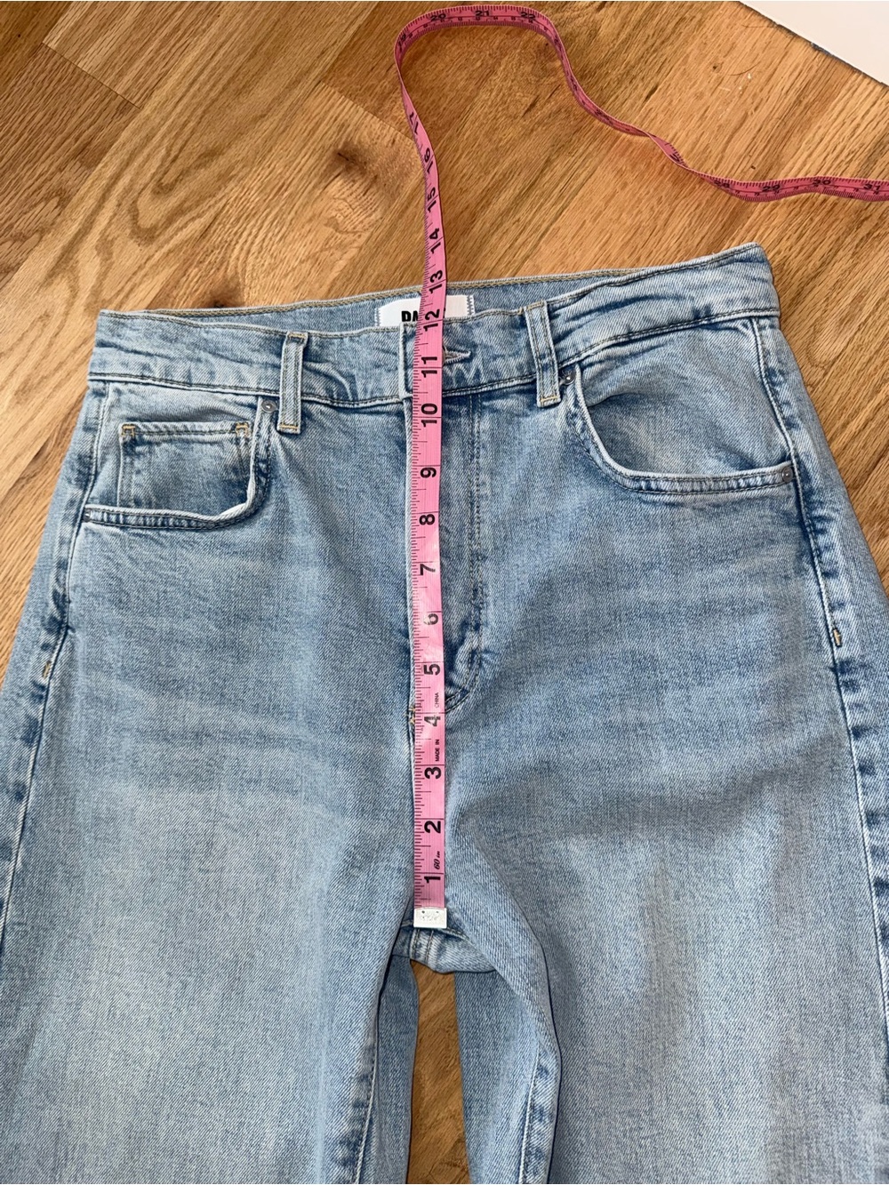 Anthropologie $269 PAIGE Arellia Skimmer High Rise Tapered Jeans Mar Vista 28 - Picture 9 of 15